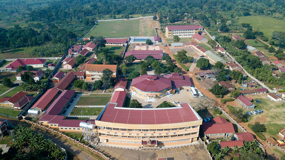Aerial view of St. Joseph`s S.S Naggalama